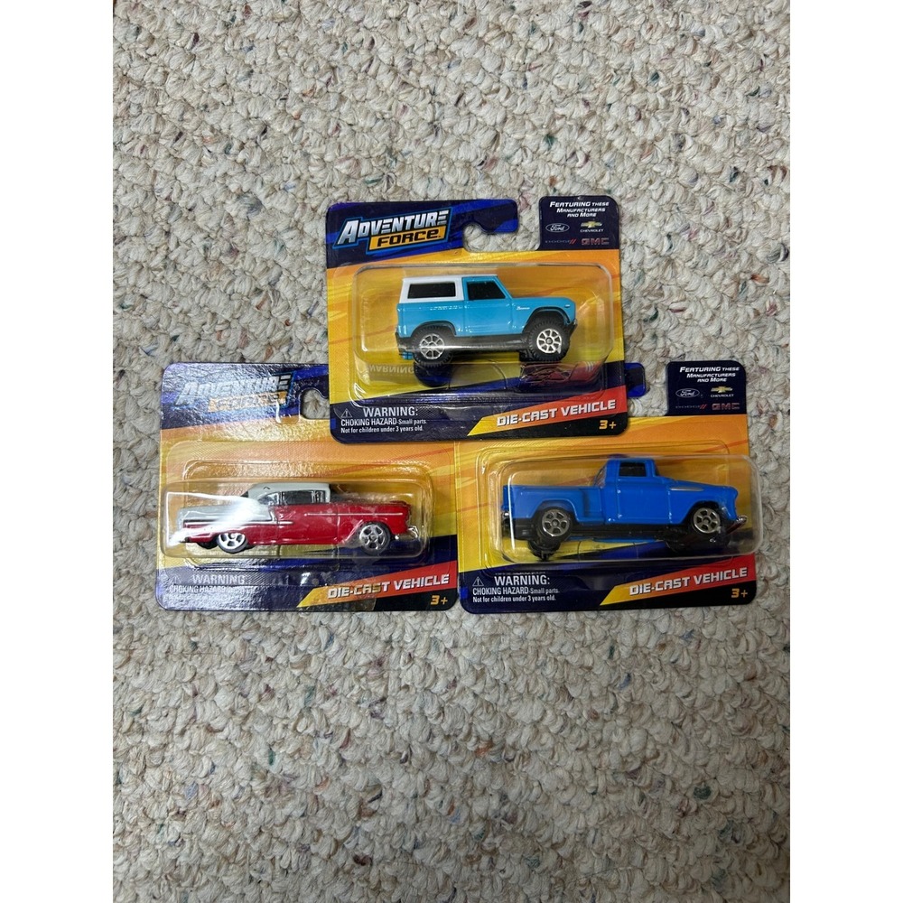 Adventure Force Die Cast Vehicle‎ Set Ford GMC Dodge Chevrolet Bronco Pickup Car